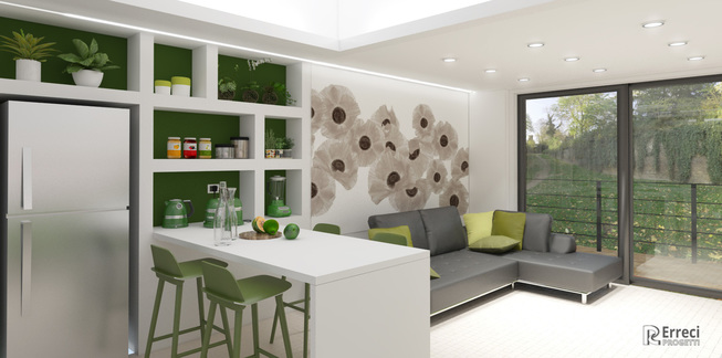 Cucina Green, render 1