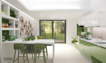 Cucina Green,render 4